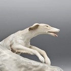 Hutschenreuther Style Porcelain Figurine Of Two Running Greyhounds Dogs