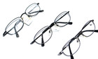 3 Pair Mens Reading Glasses Retro Traditional Spring Temple Frames Power  1 75