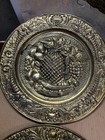 Lot Of 4vintage Embossed Metal Brass Wall Decorative 14  Made In England Read