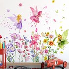 Fairy Wall Decals Fairy Flower Wall Decor Stickers 59x37 4 Inches Baby Nurser   