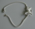 Small Sterling Silver Japanese Chin Moving Study Bracelet