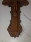 Vintage Burwood Jesus Christ On Crucifix Cross Wall Hanging Christianity 
