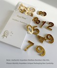 Mailbox Numbers Gold  2 Inch Address Sign Number Stickers For House Doors  