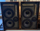 Scan Dyna Dynaco A45 X Speakers 4 Ohm Restored Wood Cabinets New Foam Speakers