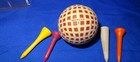 Dunlop Vintage Antique Golf Ball 4 Vintage Golf Tees  Display