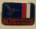 Rare Vtg Au American Racing Pigeon Union Logo Lapel Pin