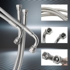 Ss Braided Transmission Cooler Hose Lines Fittings Th350 700r4 Th400 52  Length