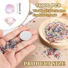 16800 Pcs Wedding Table Scatter Confetti Diamond  3mm Fake Diamonds light Pink 