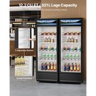 Commercial Merchandiser Refrigerator 12 2 Cu ft Glass Door Display Refrigerator