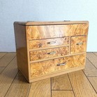 Showa Retro Wooden Sewing Box Small Drawers Vintage Craft Storage  From Japan