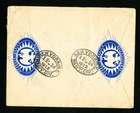 Mexico Cover 1913 Registered W  Stamp W 2x Sunburst Seals
