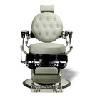 Wilson Vintage Barber Chair Reclining Heavy Duty Barber Chair  Grey