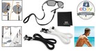 Eyeglass Holder Strap - 2 Pcs Black   White Eyeglass Cords For Adults