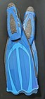 Cressi Pluma Swim Fins Made In Italy-blue Sz 5 5-6 5   39-40 Snorkel Scuba Dive