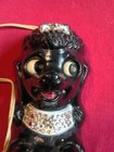 Vintage Black Poodle Wall Clock Mcm For Repair Restoration See Listing