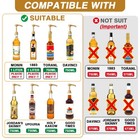 10 Pcs Gold Coffee Syrup Pump  Compatible With 25 4 Oz 750ml Bottles  Syrup