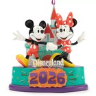 Disney Parks 2026 Annual Disneyland Boxed Mickey   Minnie Light-up New Ornament