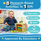 Kids Activity Cube - 1-2 Year Old Boy Gift  Toddler Educational Toy  Bead Maze