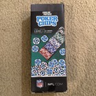 Carolina Panthers Poker Chips Set 100 Ct W  Casino Style Tray New Nfl