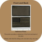 American Flag Patch - Subdued Olive Drab Od Green - Hook Fastener Tactical Patch