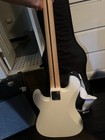 Squier By Fender Precision Bass Electric Bass Guitar White W  Amp   Gig Bag
