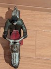 1930s Hubley Cast Iron Police On Motorcycle Figure Antique Collectible
