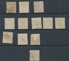 India Stamps 1856-1873 Sg37 46 52 55 58 9 62 73 4 Used Cv   48 5