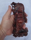 Old Vintage Chinese Hand Carved Buddha Figure Statue Wood Carving China