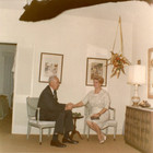 Original Old Vintage Antique Picture Photo Gentleman And Lady Holding Hands 1964