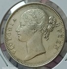 British East India Company 1840 Victoria Silver Rupee   Marvelous Grade  A-61