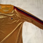 Aviator Nation Sweatshirt Kids 12 Gold Stripe Rainbow Velvet Velour