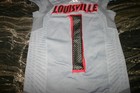 Louisville Cardinals Football Game Used Gray Alt 2014 Jersey Keth Brown Size M