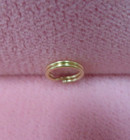 14k Yellow Gold Split Ring Jump Ring Clasp Charm Attacher 14k Solid Gold 8mm Od