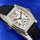 Rare Vintage 1932  Man   s Hamilton Whitney Stunning Silver Dial Serviced Warranty