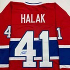 Autographed signed Jaroslav Halak Montreal Red Hockey Jersey Jsa Coa