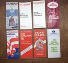 Vintage Airlines Timetable Lot 1948 - 1970 Western Lufthansa Pan Am American Etc