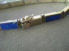 Southwestern Style Lapis Lazuli 980 Better Than Sterling Silver Panel Bracelet
