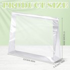 Xuniea 50 Pcs Mini Clear Zipper Makeup Bags 8 6 X 6 8 X 2 1 In