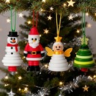 Button Ornament Craft Kits  4pcs Diy Christmas Button Ornament Making Set  Cr   