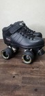 Vtg Riedell Carrera Speed Roller Skates Sz 5 Black Leather Model 96a  Wheels
