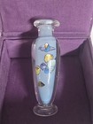 Vintage Empress Arts Miniature Glass Vase Seashell Ocean Theme Nib 