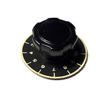 One  Black  Knob W dial  Od  45 Mm For 6 Mm Shaft  W  Double Locking Screws