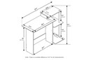 Computer Desk Table Laptop Workstation Small Home Office Compact Pc Furniture
