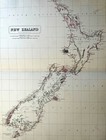 1856 A K Johnston Large Antique Map Of North   South Islands Of New Zealand