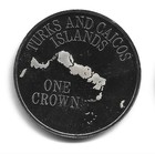 World Coins - Turks And Caicos 1 Crown 1975 Coin Km  5 Proof