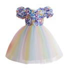 Kids Flower Girls Dress Bridesmaid Party Princess Tutu Christening Pageant Gown