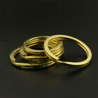 15mm - 35mm Solid Brass Split Rings Hoop Loop Key Ring Leather Holder Hardware
