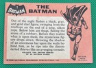 The Batman - 1966 Topps Batman Black Bat  1  see Photos For Condition 