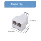 Phone Line Splitter telephone Splitter with Rj11 6p4c Plugs suitable For Telepho
