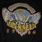 Van Halen Tour Of The World 1984 Black T-shirt Size 2xl Rock   Pop Music